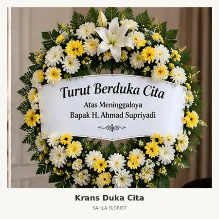 Krans Bunga Duka Balikpapan Baru